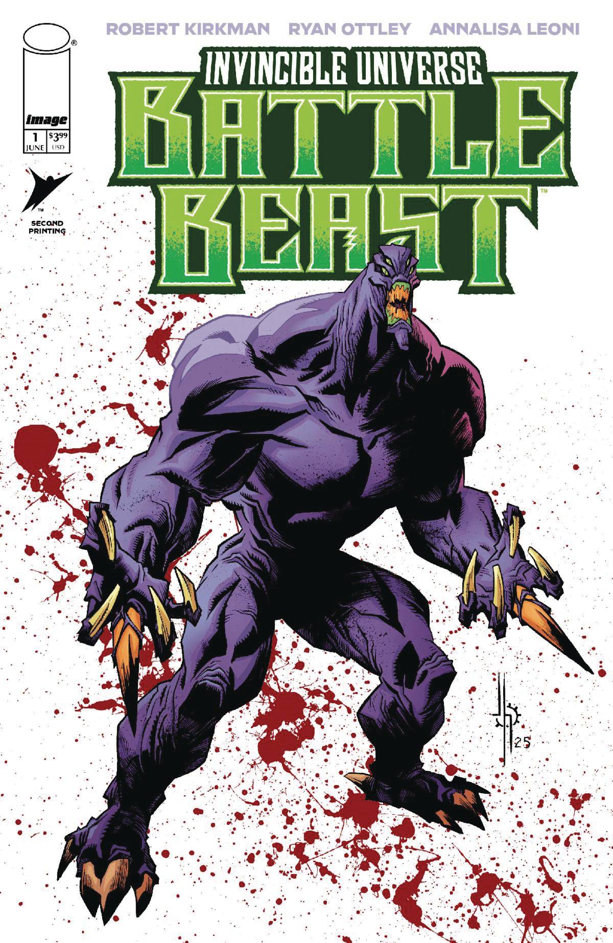 INVINCIBLE UNIVERSE BATTLE BEAST #1 2ND PTG CVR B HOWARD