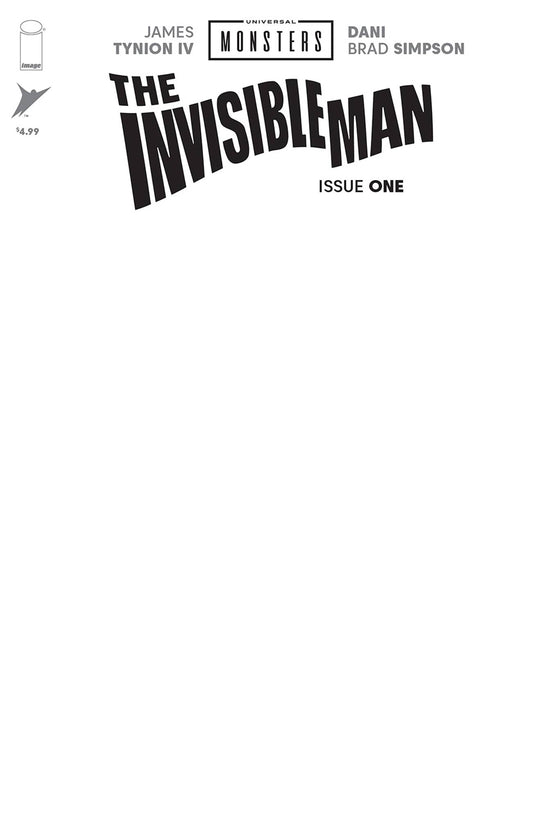 UNIVERSAL MONSTERS INVISIBLE MAN #1 (OF 4) CVR H BLANK VAR