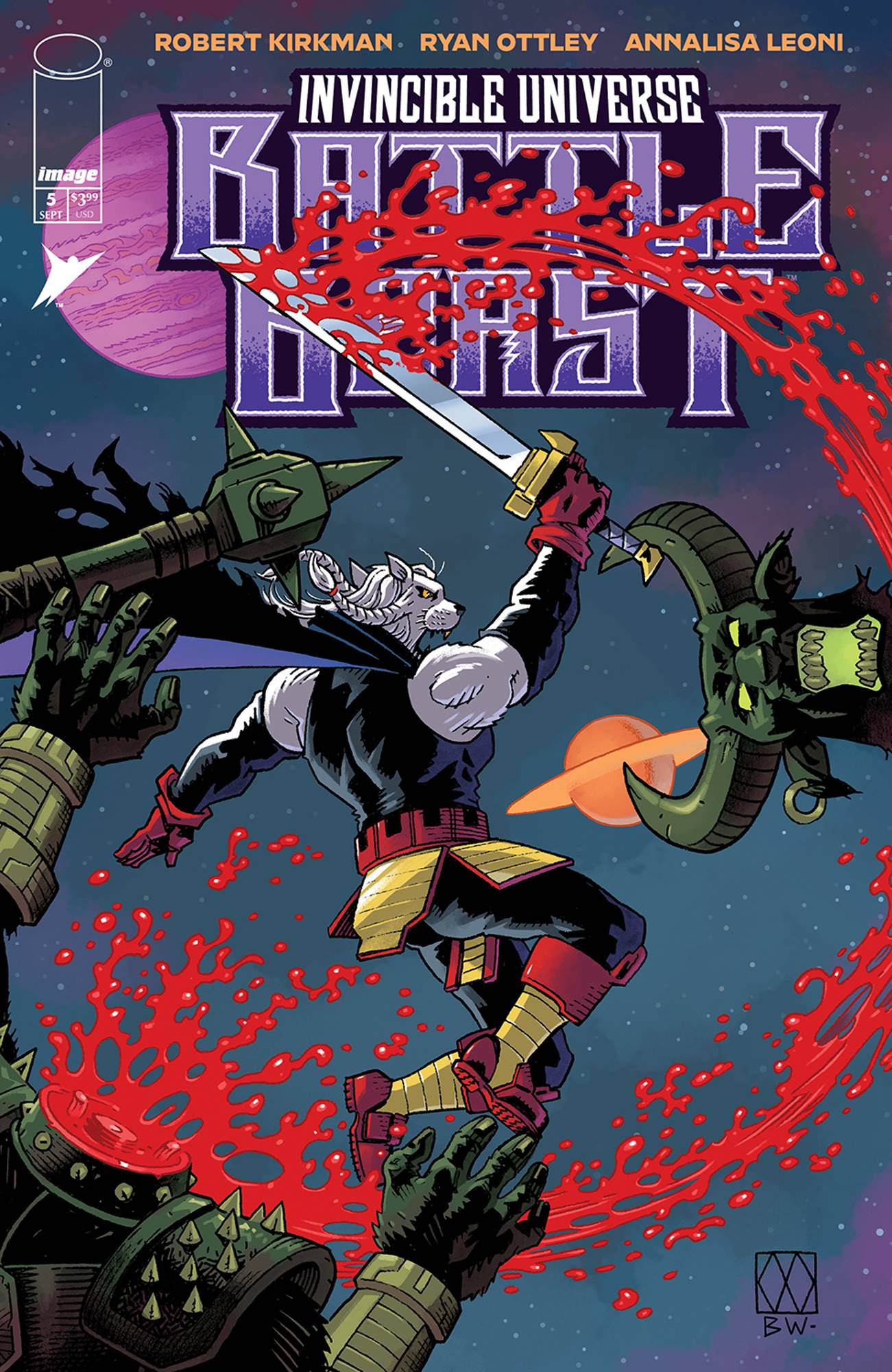 INVINCIBLE UNIVERSE BATTLE BEAST #5 CVR E INC 1:50 WAGNER