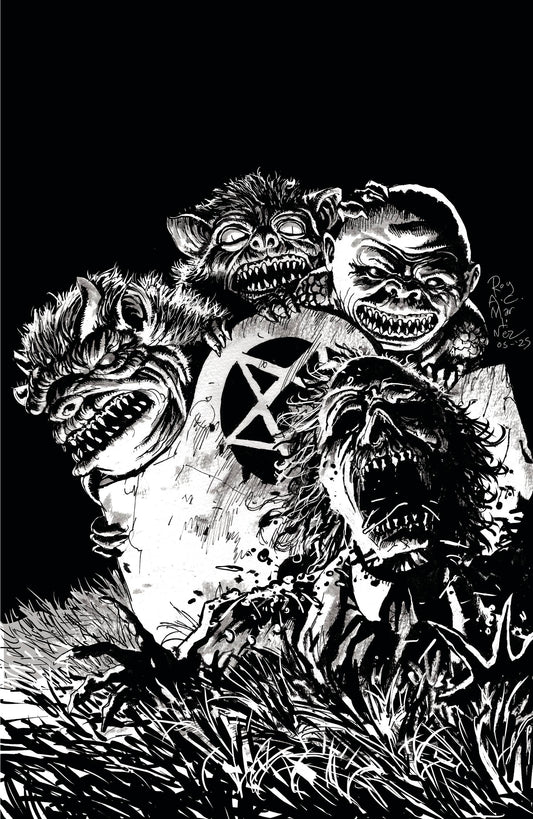 GHOULIES #1 CVR E B&W LTD ED 1/350 (MR)