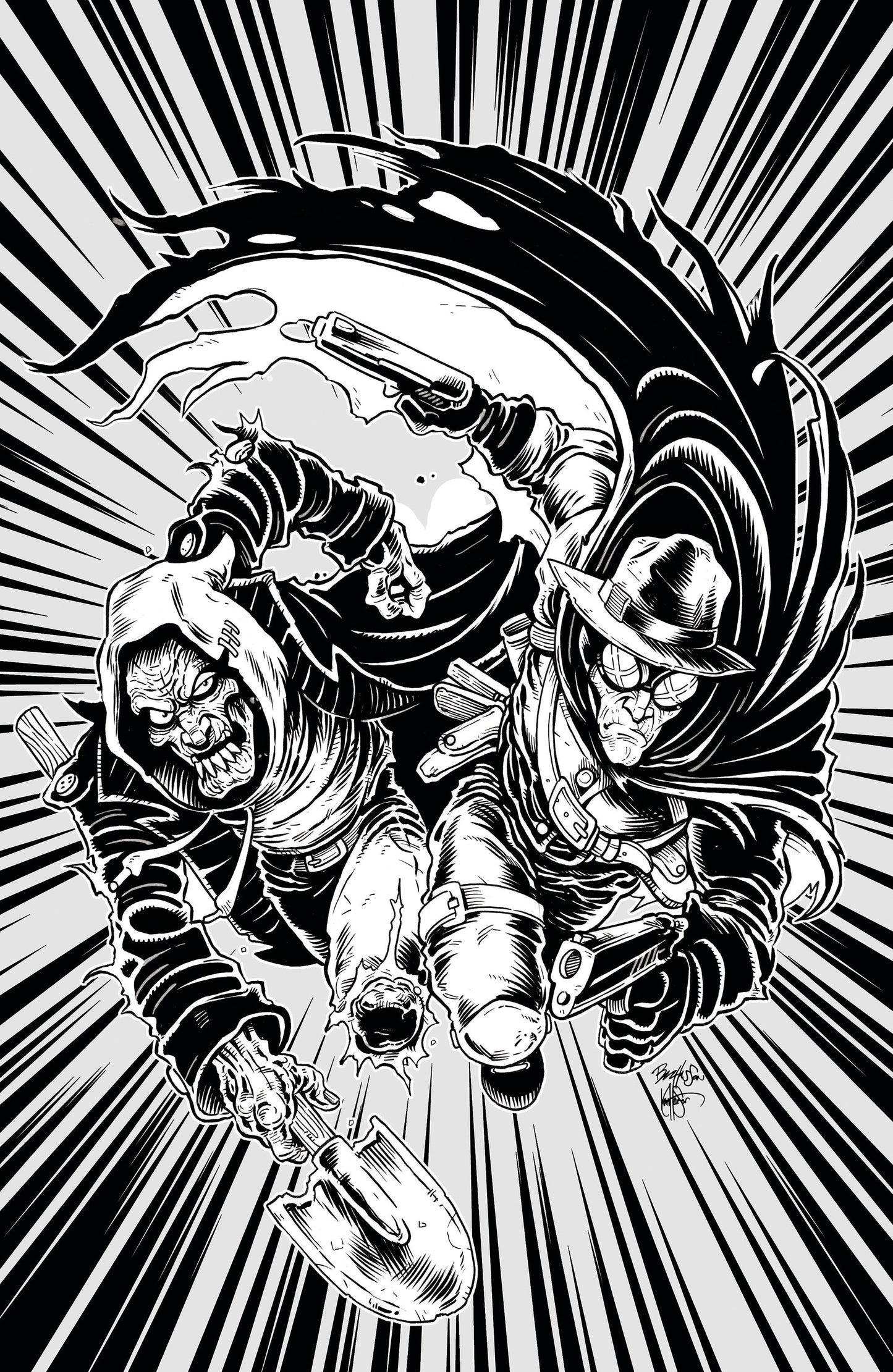 LIVING CORPSE HEXX FILES #1 CVR C B&W LTD ED 1/250 (MR)