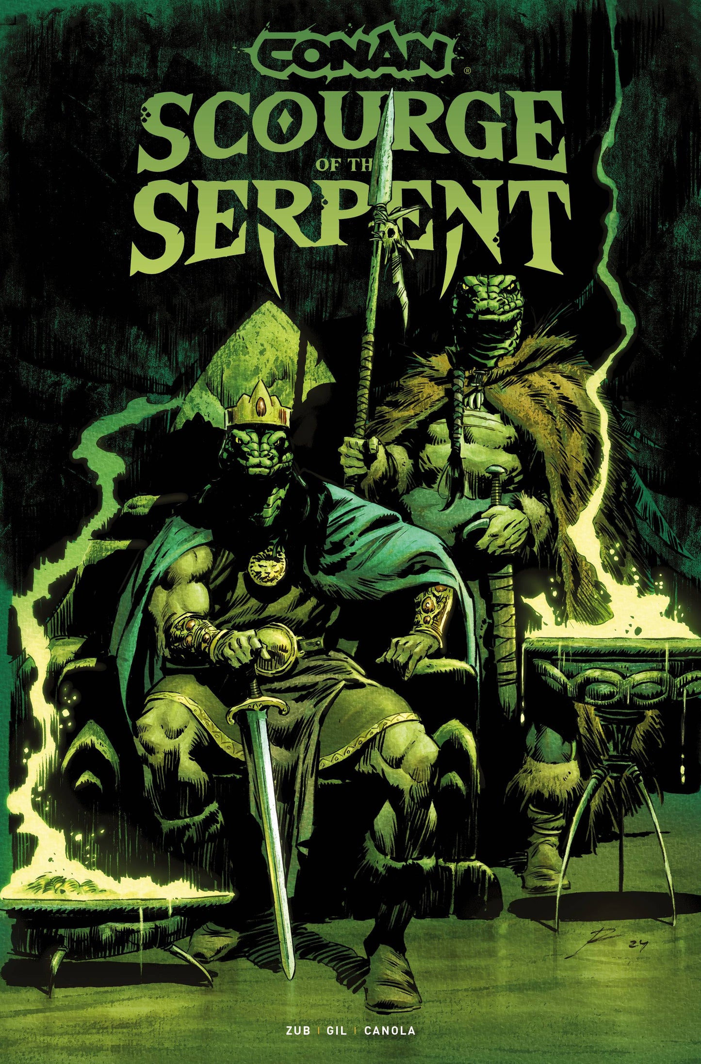 CONAN THE BARBARIAN SCOURGE OF THE SERPENT #1 (OF 4) CVR G (