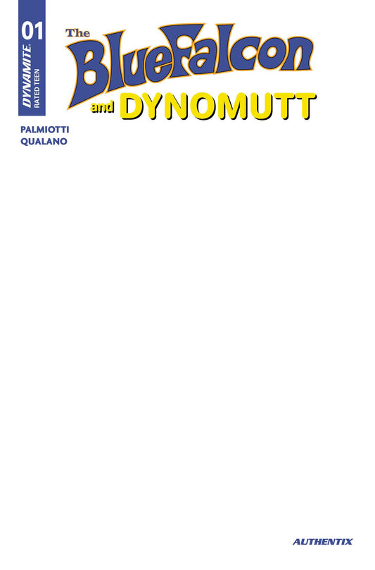 THE BLUE FALCON & DYNOMUTT #1 CVR I BLANK AUTHENTIX (C: 1-1-