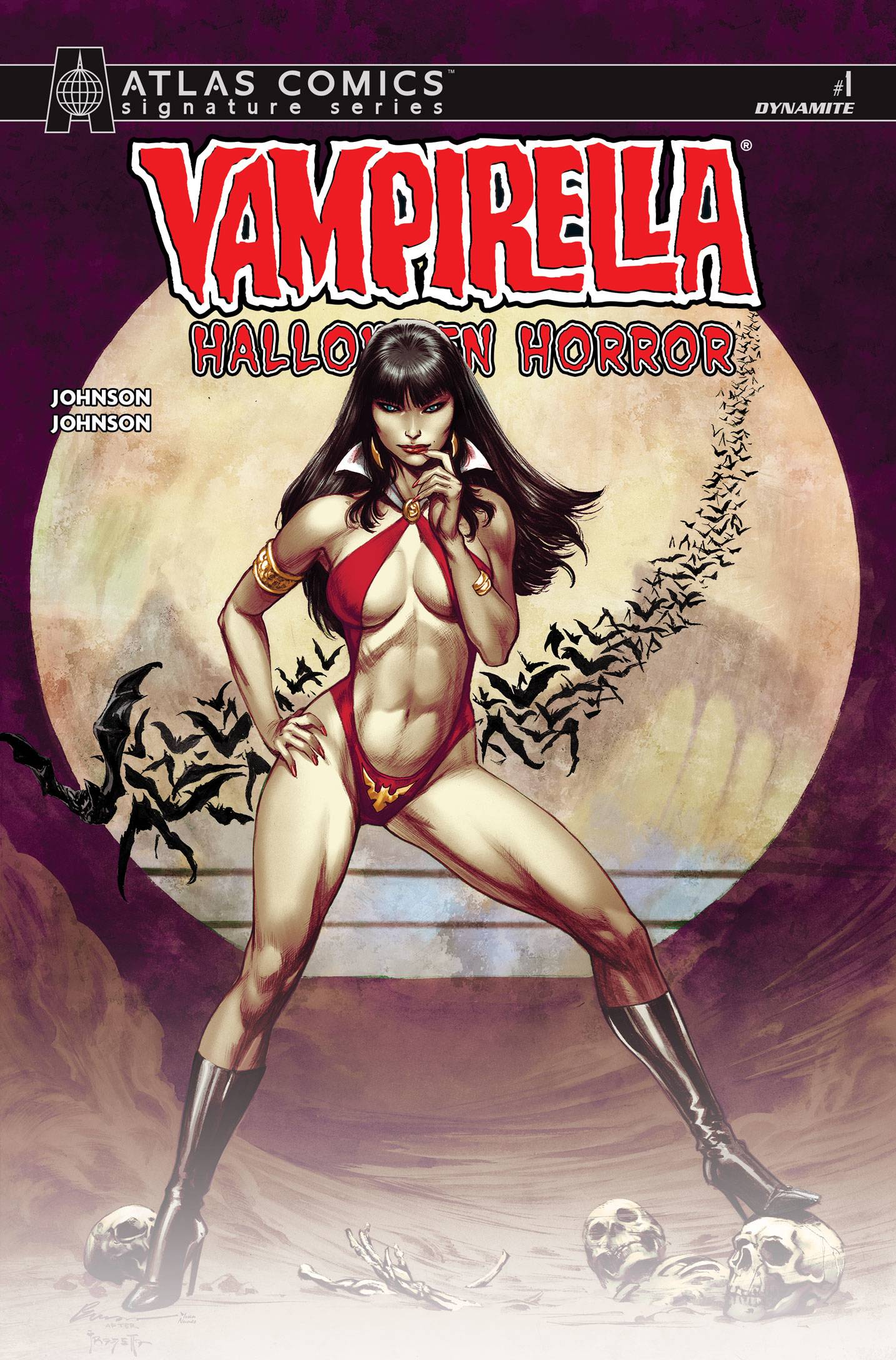 VAMPIRELLA HALLOWEEN HORROR #1 CVR I ATLAS ED SIGNED BY BUZZ