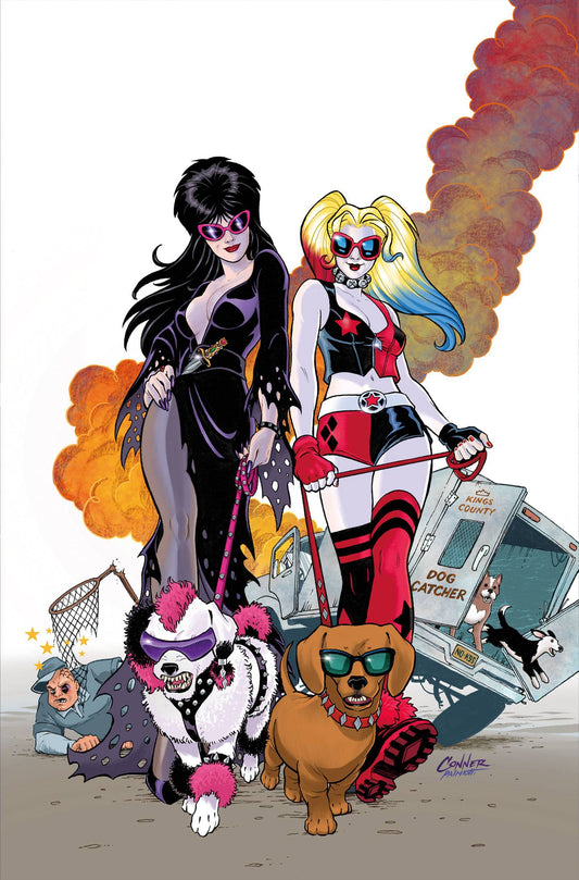 HARLEY QUINN X ELVIRA #2 CVR F AMANDA CONNER 1 FOIL VIR (C: