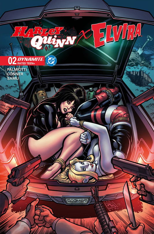HARLEY QUINN X ELVIRA #2 CVR G CHAD HARDIN FOIL (C: 1-1-2)