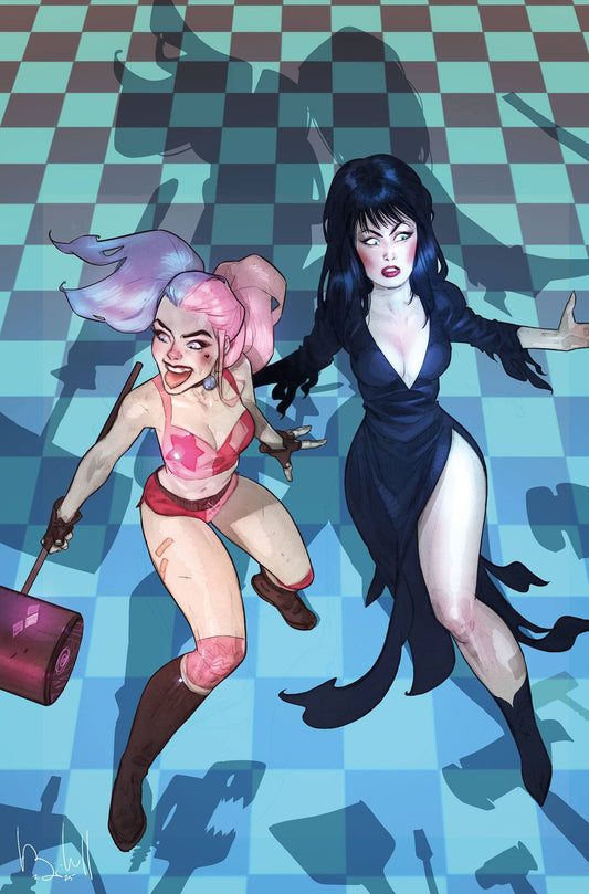 HARLEY QUINN X ELVIRA #2 CVR L 10 COPY INCV BEN CALDWELL VIR