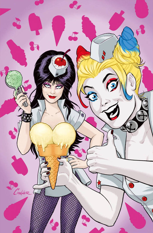 HARLEY QUINN X ELVIRA #2 CVR S 25 COPY INCV CONNER 2 VIR (C: