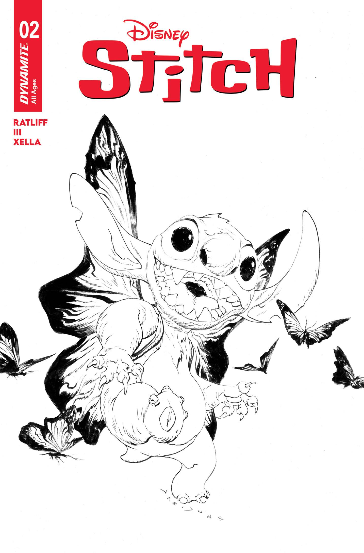 STITCH #2 CVR G 10 COPY INCV JAE LEE LINE ART (C: 1-1-2)
