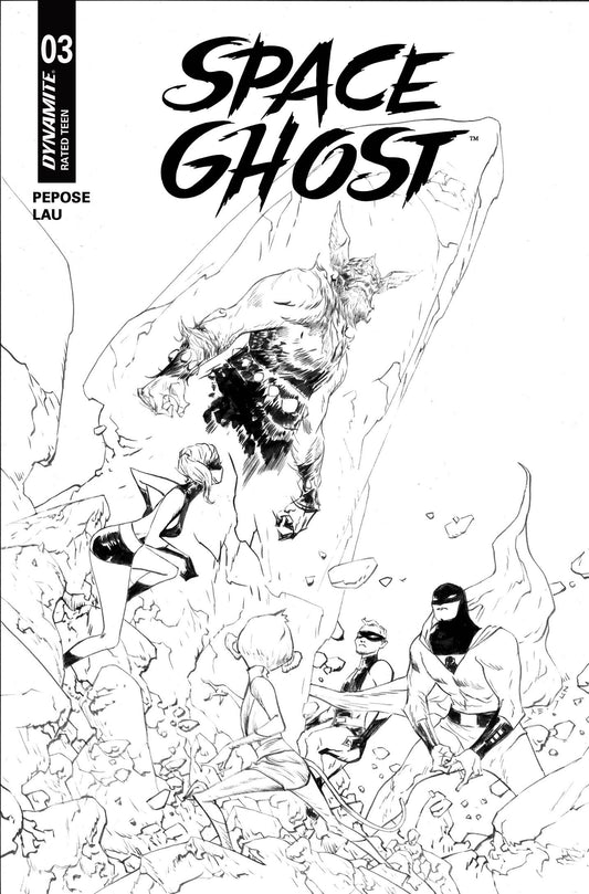 SPACE GHOST (2025) #3 CVR G 10 COPY INCV JAE LEE LINE ART (C