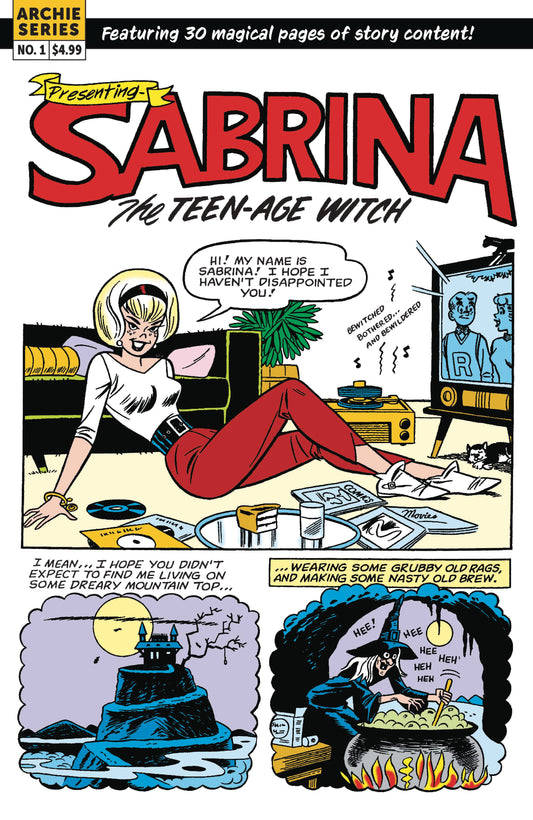 SABRINA THE TEENAGE WITCH MAGIC UNLEASHED OS CVR B RETRO ART