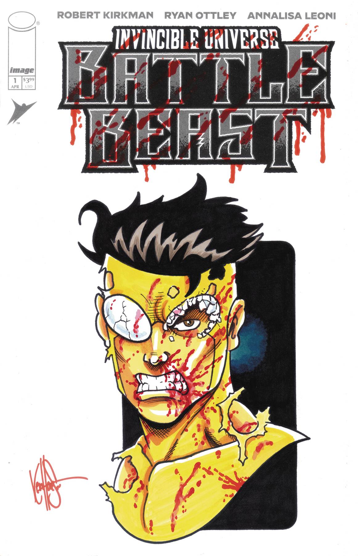 DF BATTLE BEAST #1 HAESER INVINCIBLE SKETCH (C: 0-1-2)