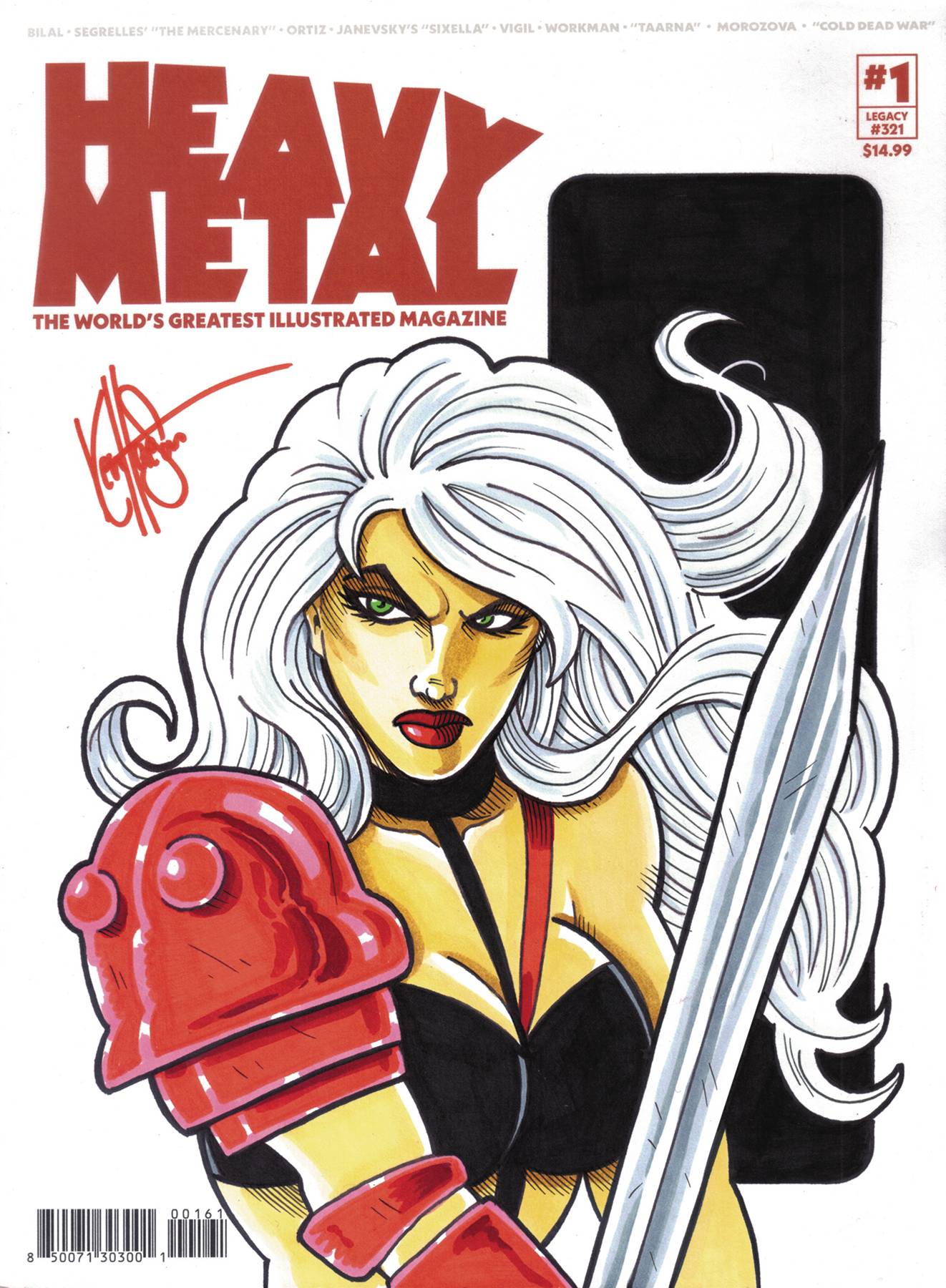 DF HEAVY METAL MAGAZINE #1 BLANK HAESER SKETCH (C: 0-1-2)