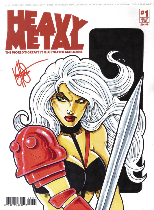 DF HEAVY METAL MAGAZINE #1 BLANK HAESER SKETCH (C: 0-1-2)
