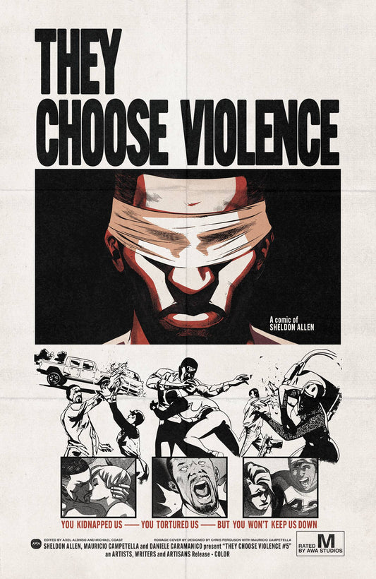 THEY CHOOSE VIOLENCE #5 (OF 5) CVR B FERGUSON HOMAGE (MR)
