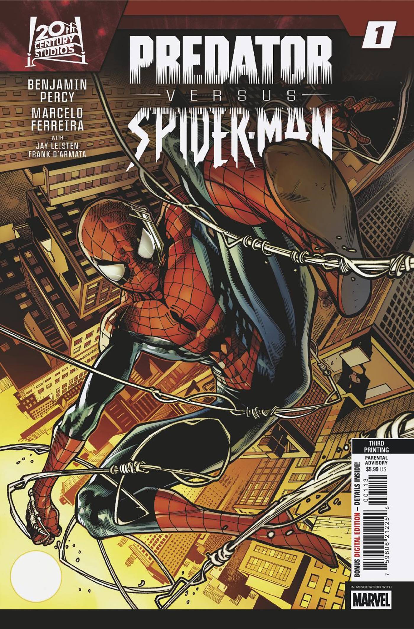 PREDATOR VS SPIDER-MAN #1 3RD PTG CVR A FERREIRA
