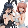 White Bunny Natsume and Black Bunny Aoi 1:6 Statue Set of 2