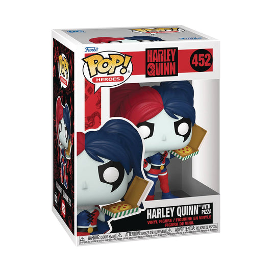 POP HEROES DC HARLEY QUINN W/ PIZZA VIN FIG (C: 1-1-2)