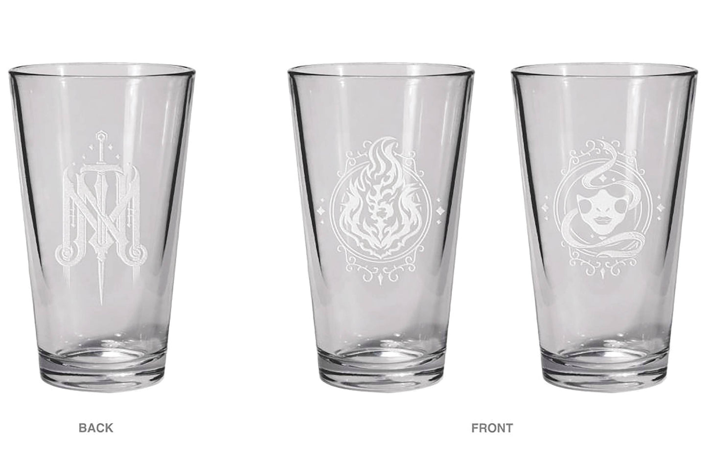 CRITICAL ROLE MIGHTY NEIN PINT GLASS SET CALEB & NOTT (C: 0-