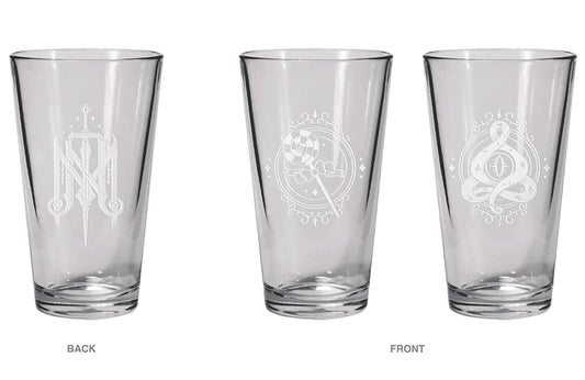 CRITICAL ROLE MIGHTY NEIN PINT GLASS SET JESTER & FJORD (C: