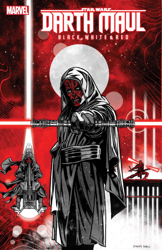 STAR WARS DARTH MAUL BLACK WHITE RED #2 EARLS VAR