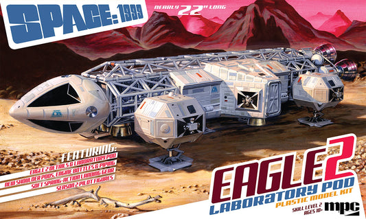 MPC SPACE 1999 EAGLE II W/LAB POD 1/48 SCALE MODEL KIT (NET)