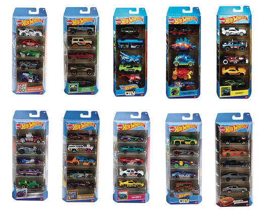 HOT WHEELS 5 CAR PACK 1/64 DIE-CAST WAVE B ASST (Net) (C: 1-