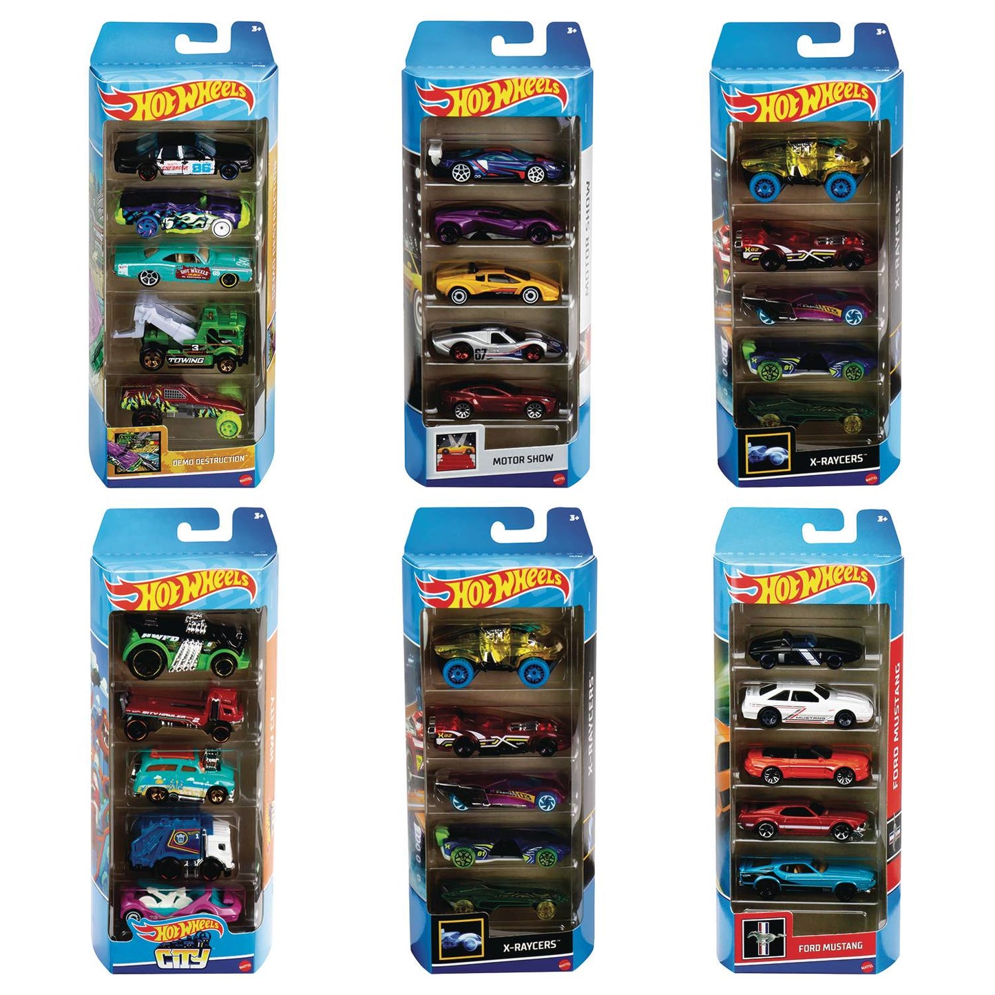 HOT WHEELS 5 CAR PACK 1/64 DIE-CAST WAVE 2 ASST (NET) (C: 1-