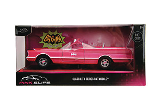 JADA 1/24 CLASSIC TV SERIES BATMOBILE PINK SLIPS DIE-CAST (N