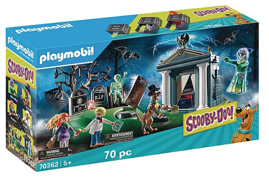 PLAYMOBIL SCOOBY-DOO ADVENTURE IN CEMETERY PLAY-SET (NET) (C