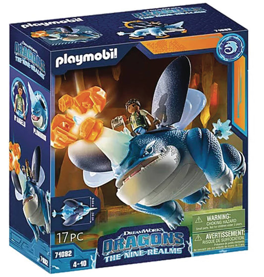 PLAYMOBIL DRAGONS NINE REALMS PLOWHORN AND D`ANGELO PLAY-SET