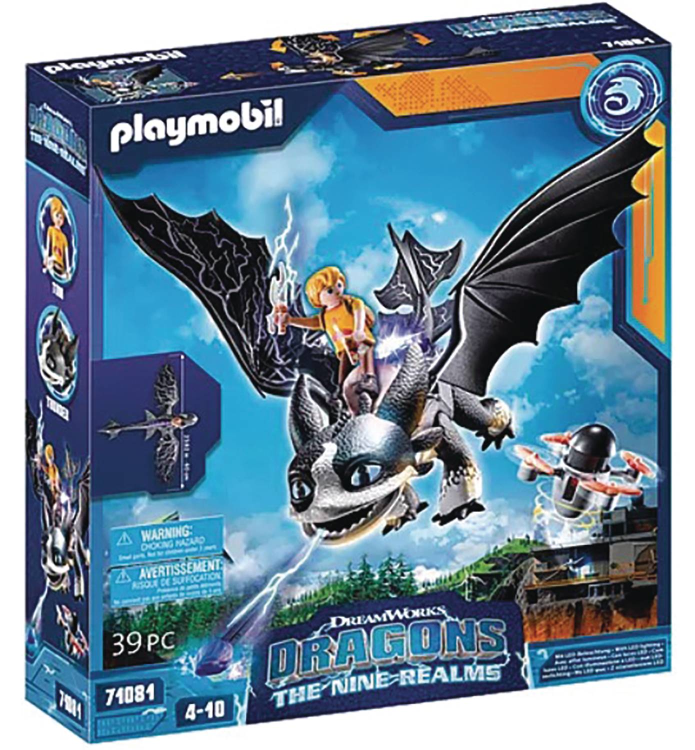 PLAYMOBIL DRAGONS NINE REALMS THUNDER AND TOM PLAY-SET (NET)