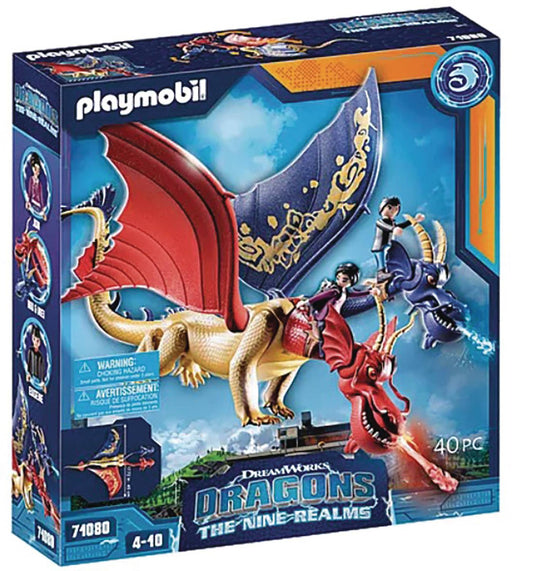 PLAYMOBIL DRAGONS NINE REALMS WU AND WEI W/ JUN PLAY-SET (NE